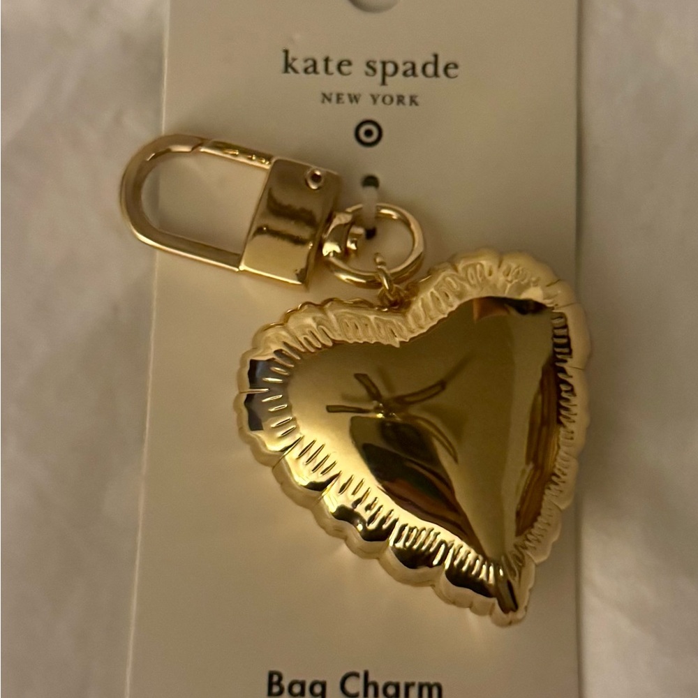 Kate Spade Gold Heart Bag Charm